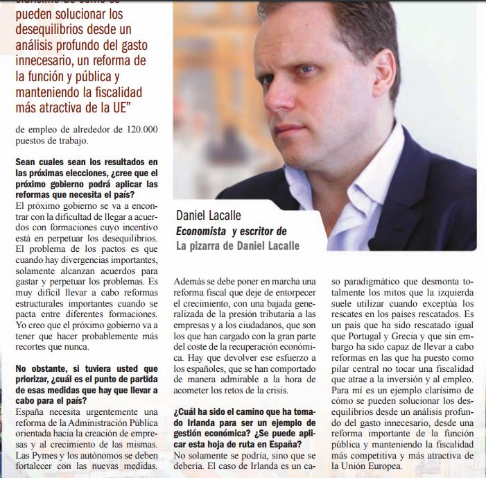 Entrevista para la revista Directivos y Empresas Entrevista para la revista Directivos y Empresas