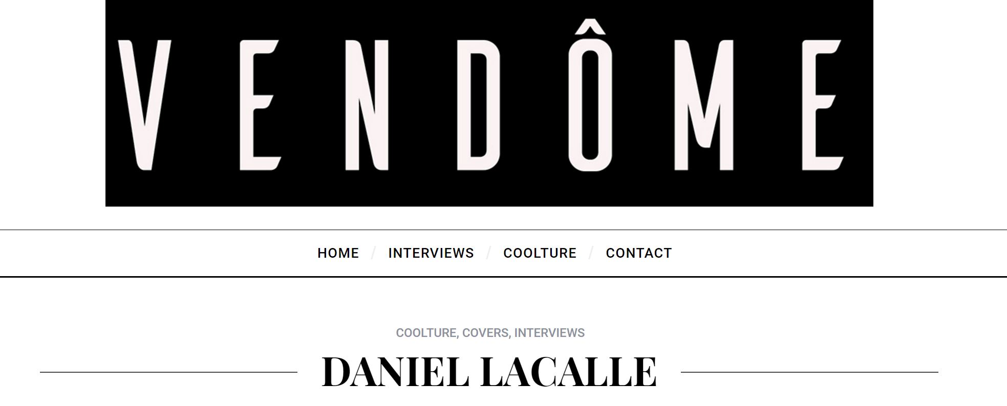 “I am very positive on the US as a nation” (Interview in Vendome Magazine) “I am very positive on the US as a nation” (Interview in Vendome Magazine)