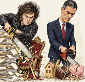 La motosierra de Sánchez ha sido contra tu salario, tu casa y tu vida
